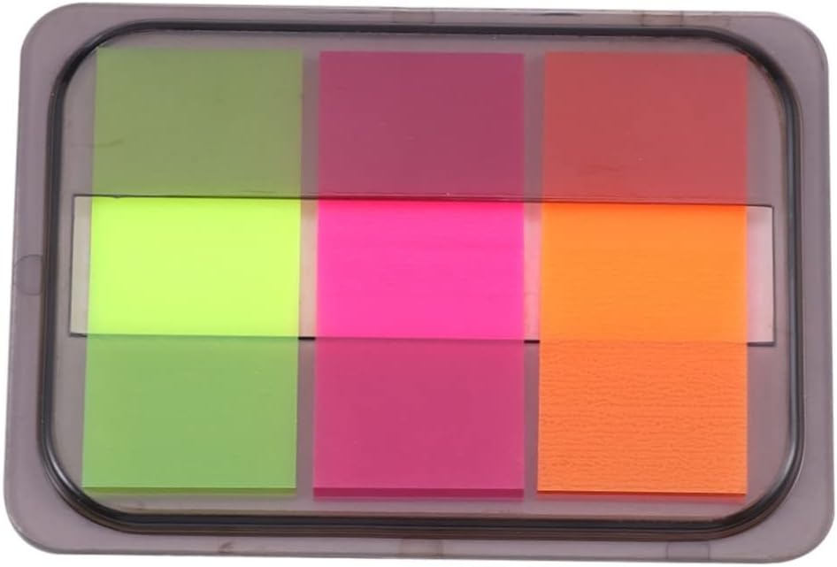 10 Packs Colored Tabs Label Neon Lights Neon Tabs Neon Sticky Tabs Student Stickers Boxed Color