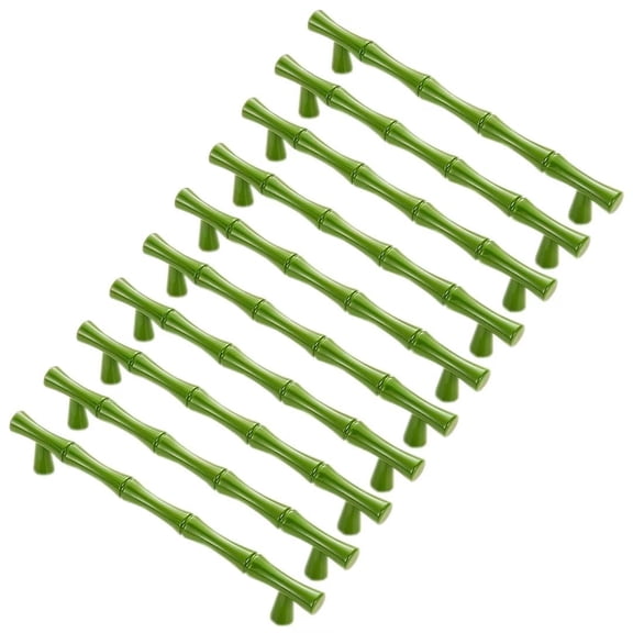 10 Packs Creative Cabinet Door Knobs Bamboo-shaped Drawer Pulls, Furniture Cupboard Handle