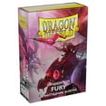 thumbnail image 1 of 10 Packs Dragon Shield Dual Matte Mini Japanese Fury 60 ct Card Sleeves Display Case, 1 of 4
