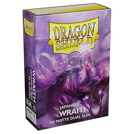 10 Packs Dragon Shield Dual Matte Mini Japanese Wraith 60 ct Card Sleeves Display Case