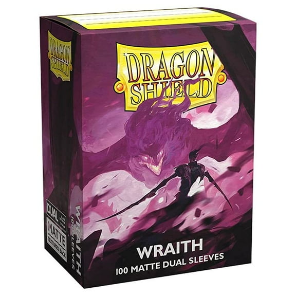 10 Packs Dragon Shield Dual Matte Wraith Standard Size 100 ct Card Sleeves Display Case