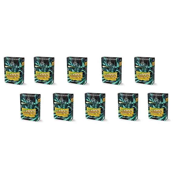 10 Packs Dragon Shield Matte Mini Japanese Mint 60 ct Card Sleeves Display Case
