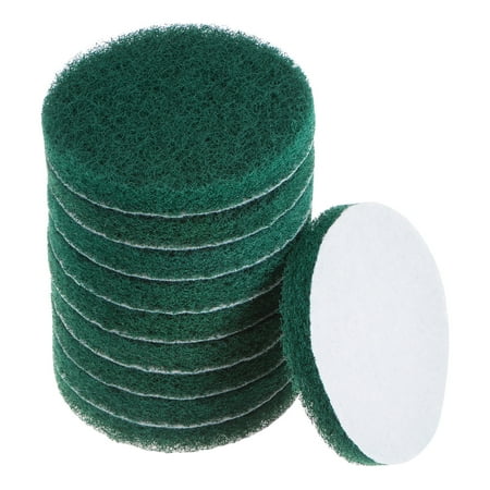 10 Packs Drill Power Brush 5 inch Tile Scrubber Scouring Pads 180-240 Grit for Household Cleaning