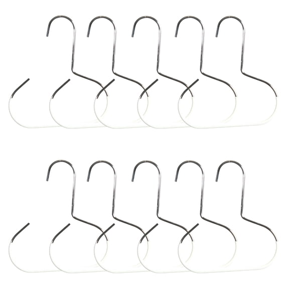10 Packs Durable Steel Hangers: Maximize Closet Space with Versatile Storage, Hat Organizer, Stainless Hat Hanger, Hats Rack Closet Organizers Clothes Storage Accessory, Scarf Hook Shawl