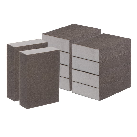 10 Packs Fine Sanding Sponge Blocks 400-500 Grit Foam Sanding Block, 100x70x25mm