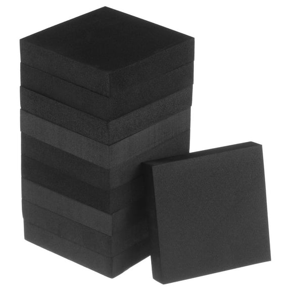 10 Packs Foam Padding Sheets 3/4 Inch Thick x 4 Inch Long Square EVA Foam Sheet Non-Slip Anti Vibration Pads