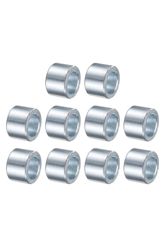 10 Packs Galvanized Steel Spacer 1/2" Bore x 3/4" OD x 1/2" Length