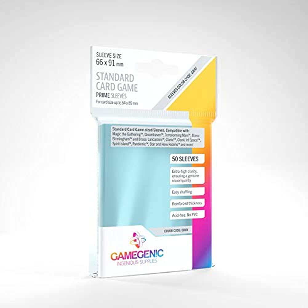 10 Packs Gamegenic Prime Board Game Sleeves 50ct Standard Card Game Size Card  Sleeves Display Case - Walmart.com