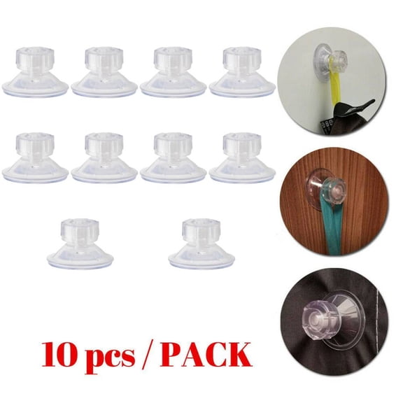 10 Packs High-Grip Awning Suction Cup Fixing Pads For Caravan For MOTORHOME RV Screen Room, 48Mm Transparent PVC Strong Hold Clips For Hanging Decorations And Organiser