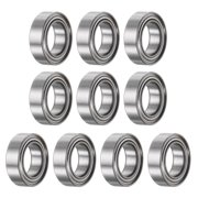 10 Packs MR106ZZ Deep Groove Ball Bearings 6x10x3mm Chrome Steel Miniature Bearing Double Shielded, P6 ABEC 3