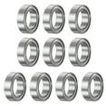 thumbnail image 1 of 10 Packs MR128ZZ Deep Groove Ball Bearings 8x12x3.5mm Chrome Steel Miniature Bearing Double Shielded, P6 (ABEC 3), 1 of 6