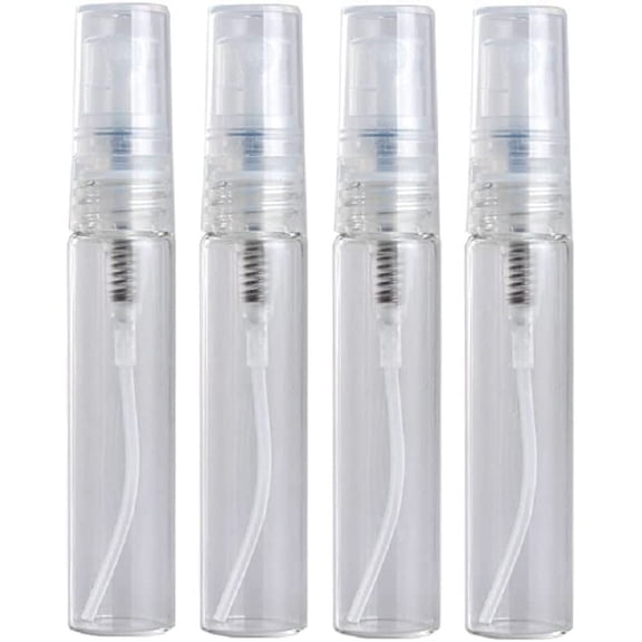 10 Packs Mini Portable Spray Bottle, 5ml/8ml/10ml Clear Plastic Spray Bottle Empty, Pen Mini Fine Mist Perfume Bottle, Travel Bottle Fragrances Perfume Atomizer, Refillable Empty Sample Container