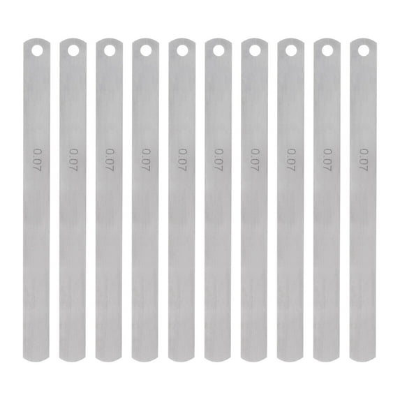 10 Packs Mn Steel Feeler Gauge 0.07mm Thickness 150mm Length Metric Filler Thickness Gage Gap Measuring Tool