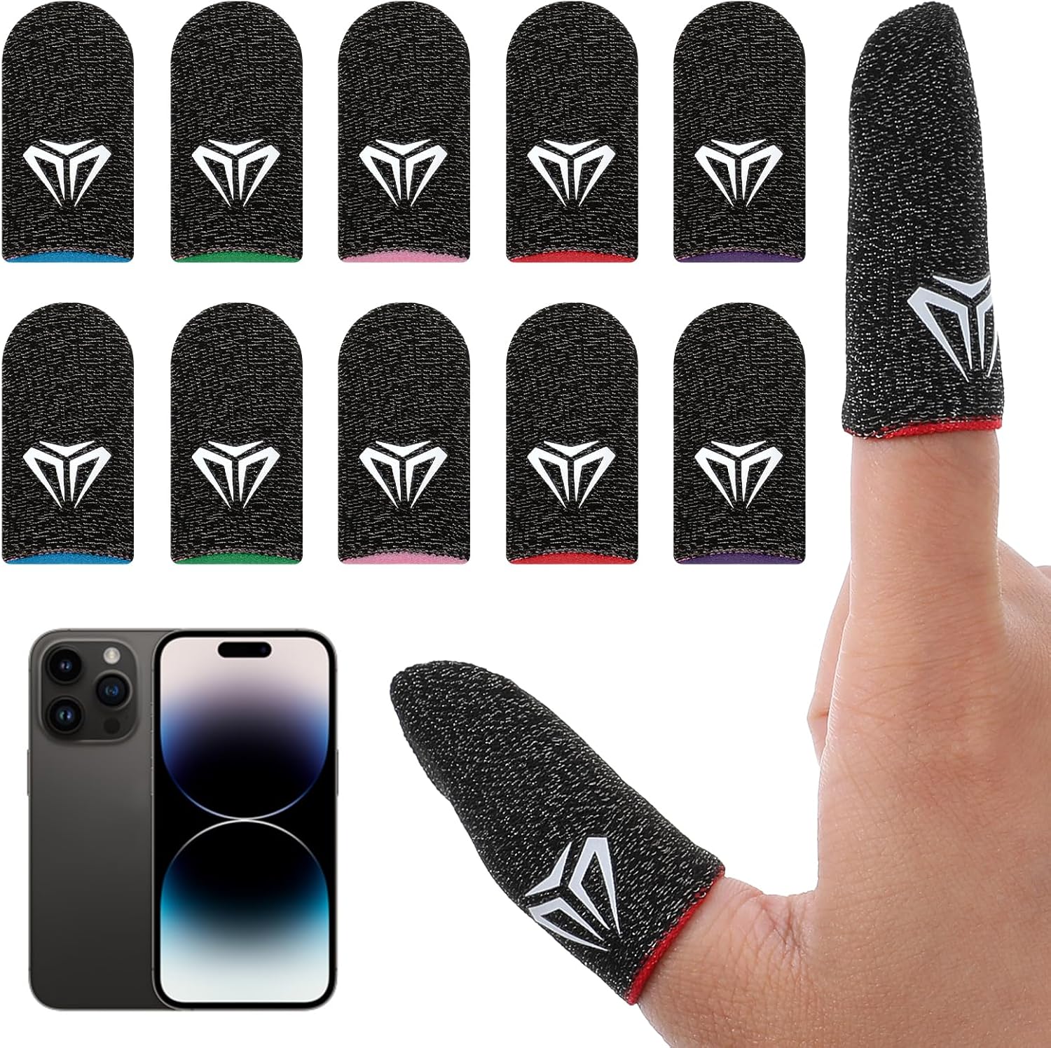 10 Packs Mobile Gaming Finr Sleeve E-Sports Light Model Gaming Finr ...