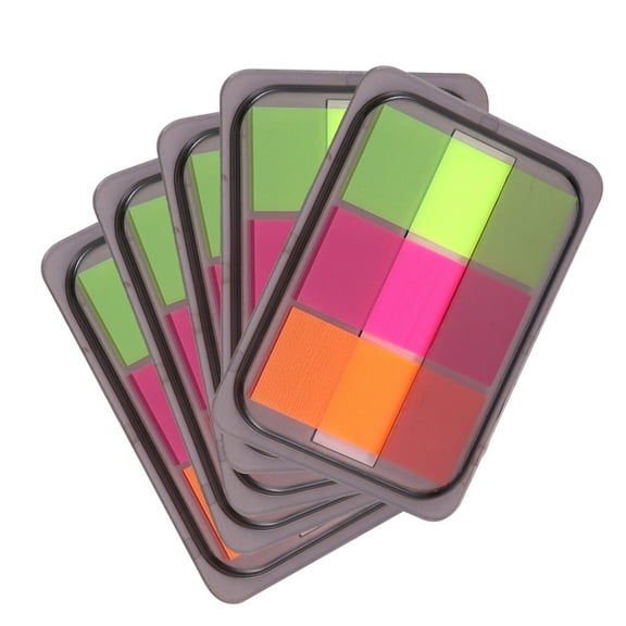 10 Packs Neon Page Markers Colored Tabs Flags Sticky Memo Notes for Page Marker