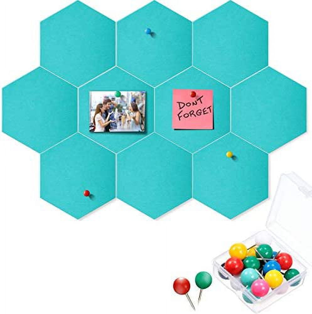 Panneau mémo hexagone en liège à coller – pack 6 pièces – COUNTRY