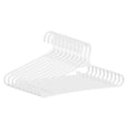 thumbnail image 1 of 10 Packs Plastic Non-Slip Hangers with Pinch Clips, Durable Space Saving Clothes Hangers for Clothing Light Gray, 1 of 6
