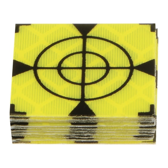 10 Packs Reflector Target Sheets 20mm Self Adhesive Reflective Tape Survey Target for Total Stations, Green