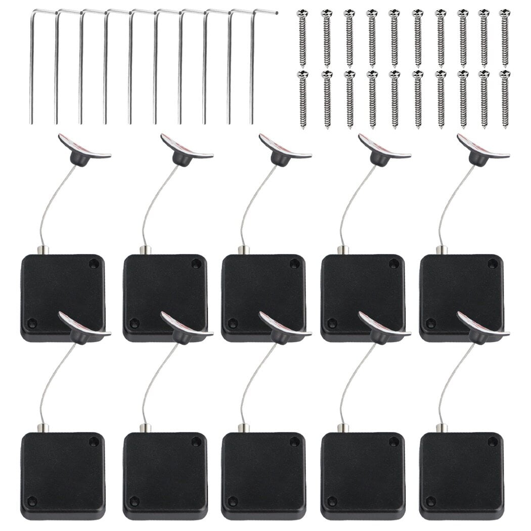 10 Packs Remote Control AntiLost Cable Locks, 39Inch Retractable