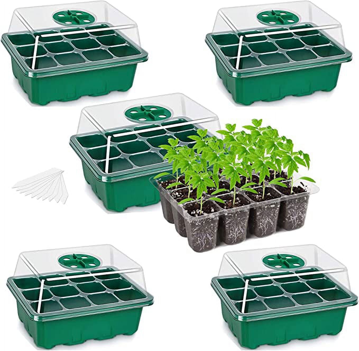 10 Packs Seed Starter Tray Kit Seed Starter Trays with Humidity Dome