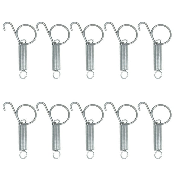 10 Packs Spring Hooks for Cage Spring for Latch Door Cage Hooks Wire Cage Clips Hooks Multifunctional 2 Size