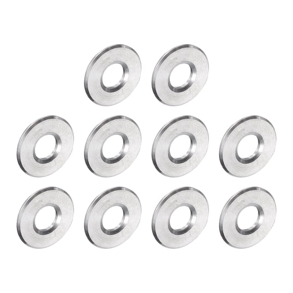 10 Packs Stainless Steel Spacer 1/4" Bore x 5/8" OD x 1/16" Length