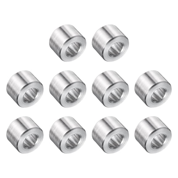 10 Packs Stainless Steel Spacer 5/16" Bore x 5/8" OD x 3/8" Length