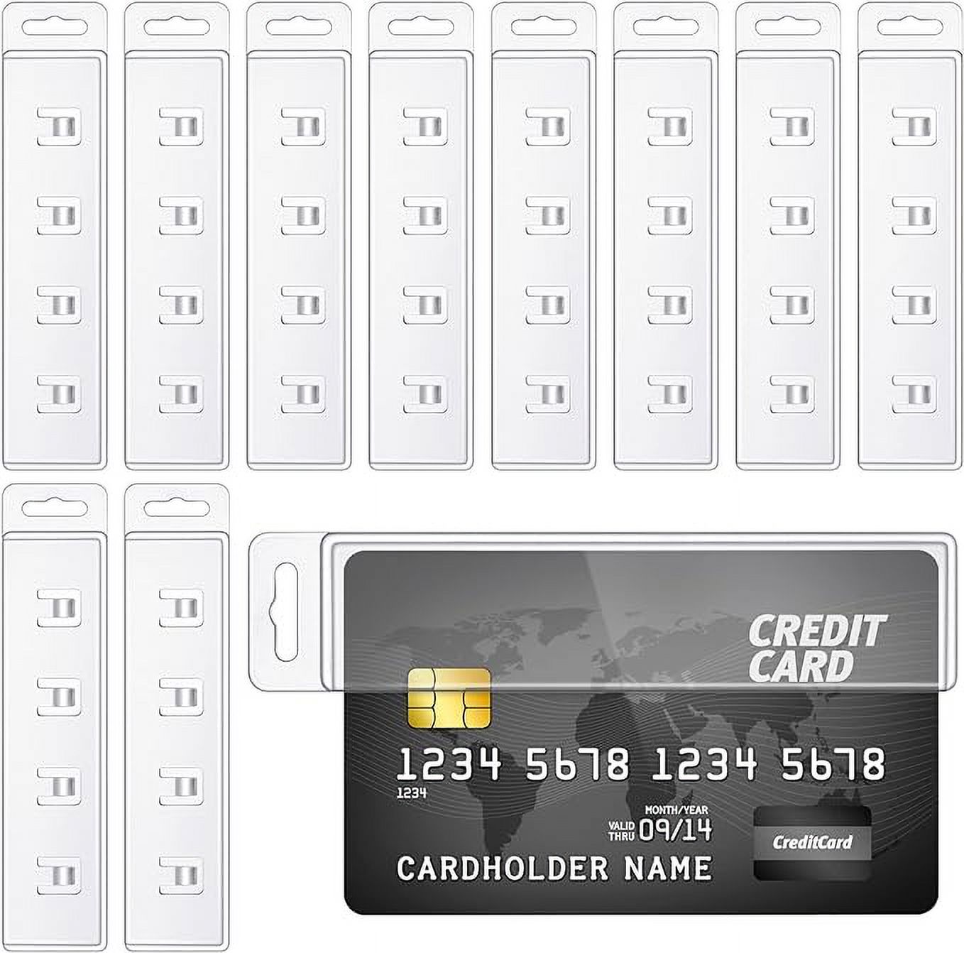 10 Packs Swipe Badge Holder ID Holder Half Card Vertical Half Card