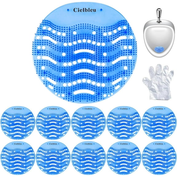10 Packs Urinal Screens Deodorizer, Urinal Cake Anti-Splash&Odor Freshener Ideal for Schools, Bathrooms, Restrooms, Office