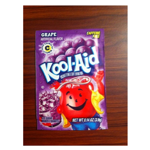 10 Packs of Kool Aid GRAPE Flavor Drink Mix Packet Gluten Free FREE SHIP