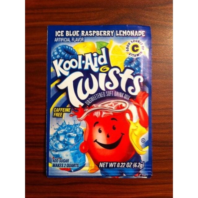 10 Packs of Kool Aid ICE BLUE RASPBERRY Flavor Drink Mix Packet NEW