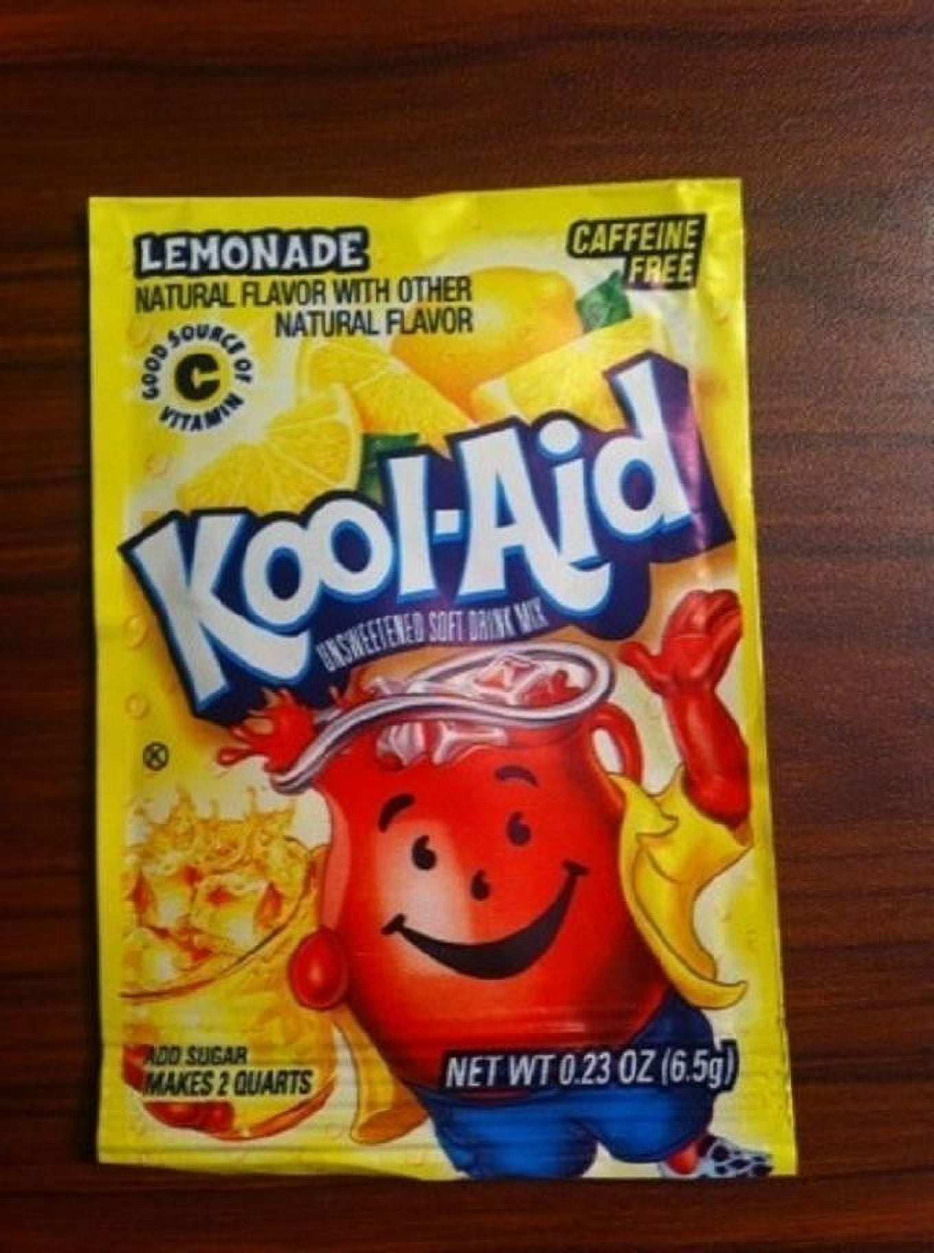10 Packs of Kool Aid LEMONADE Flavor Drink Mix Packet NEW Gluten Free