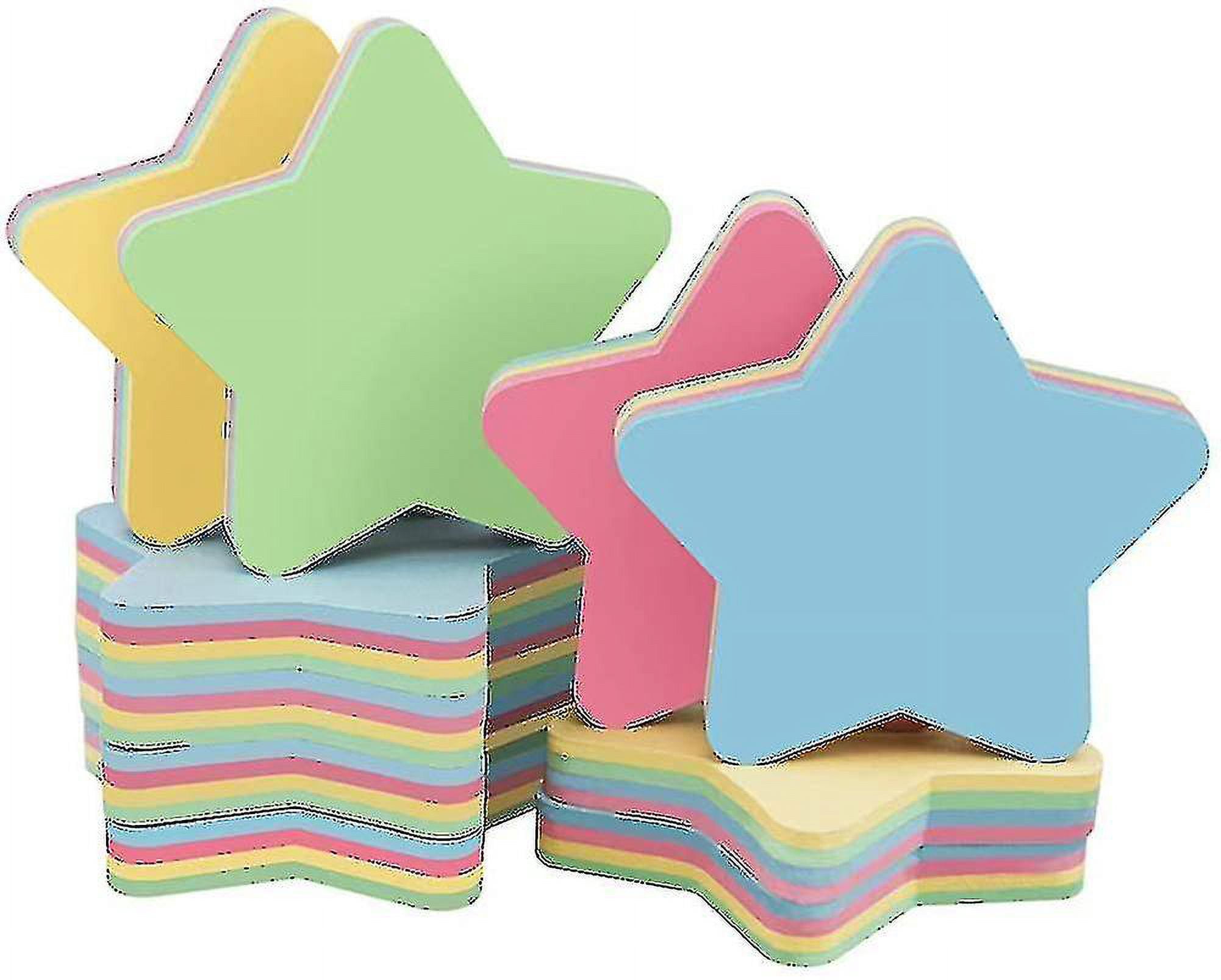 10 Pads Sticky Notes Leaf Shaped - Self Stick Post Memo Cute Mixed ...