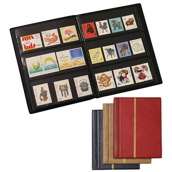 10 Pages 20 Sides Stamps Collection Album Empty Stamps Collecting Storage Book Collection Booklet Organizer Album