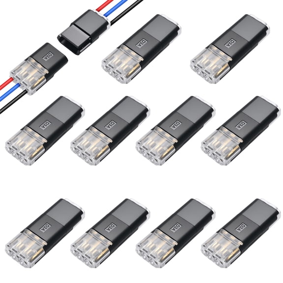 10 Pair 3 Pin Plug in Connector Quick Connecting Terminals Block Stable Wire Connecting Terminals Connector Quick Wiring