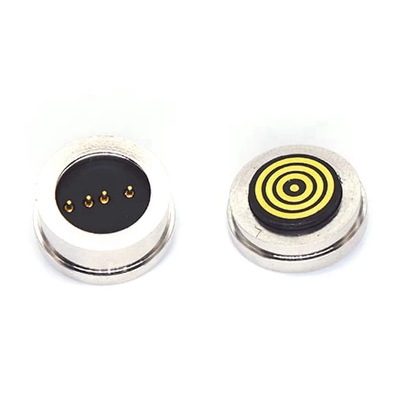 10 Pair 4PIN Round 360 Blind Suction Waterproof Magnetic Pogo Pin Connector Magnetic Charging Connector