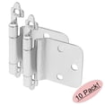 thumbnail image 1 of 10 Pair Pack - Cosmas 16890-SN Satin Nickel Cabinet Hinge Variable Overlay with 30 Degree Reverse Bevel (Pair) [16890-SN], 1 of 1