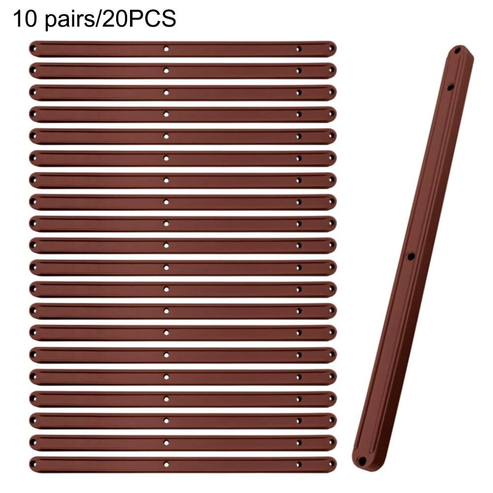 10 Pair Plastic Drawer Slides 300mm x 15mm Side Mounted Wheel Type ...