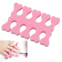 10 Pair Sponge Toe Separators Soft Finger Separators Toe Divider Spacer for Polishing Pedicure Manicure Coating Gel Painting Nail Art Beauty Accessories, Pink