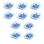 10 Pair Swimmers Ear Plugs with Case - Waterproof Ear Protection for Adults