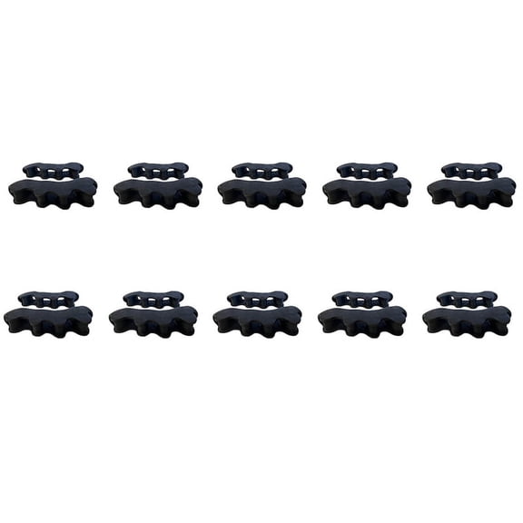 10 Pair Toe Separators for Functional Fitness Athletes - Toe Straighteners for Foot Pain Relief Toe Spacers for,10 Pair * Toe Separators,black