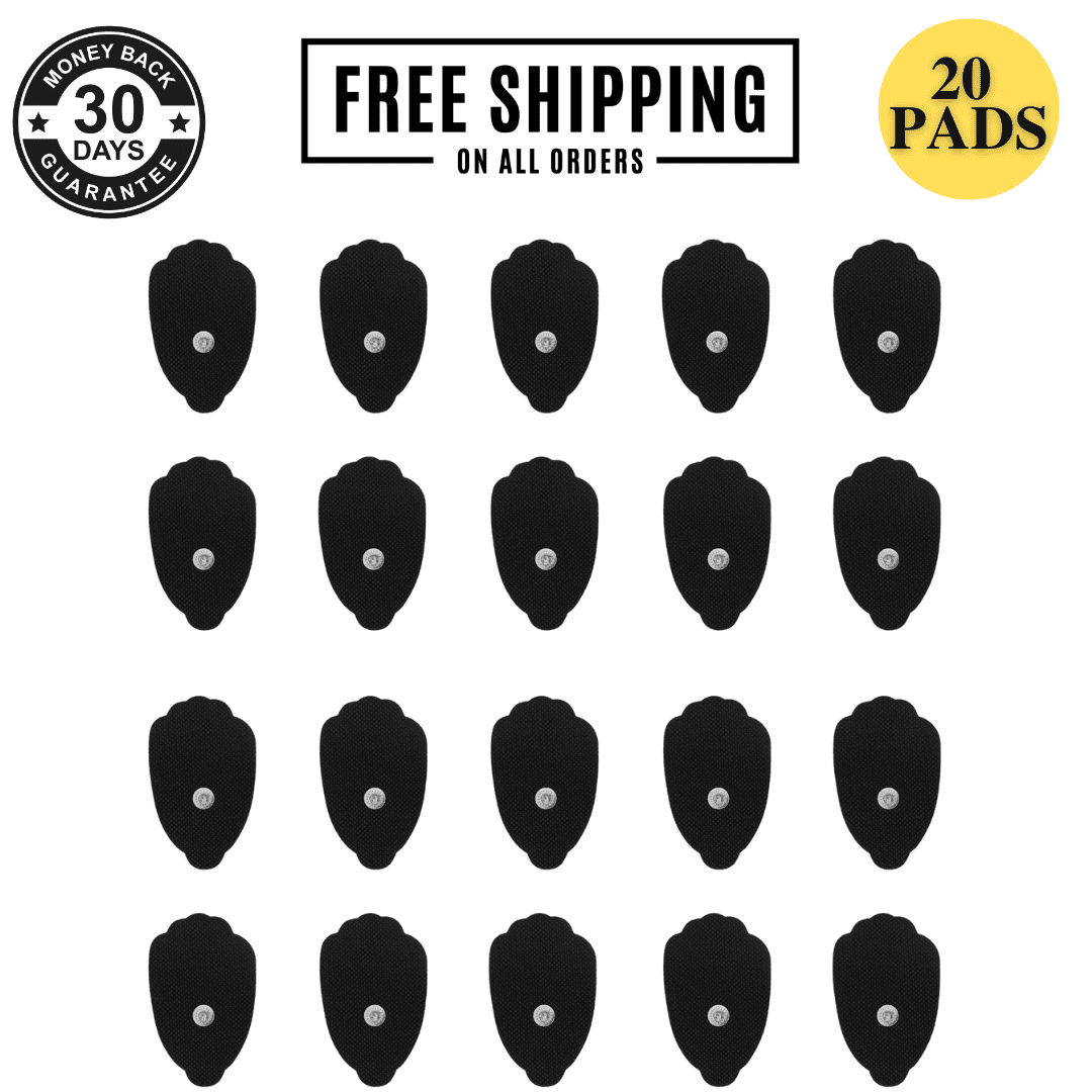 10 Pairs ( 20 Pads ) Large TENS Unit Electrode Pads Reusable Self