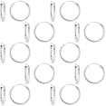 thumbnail image 1 of 10 Pairs 2mm Thick Sterling Silver 20mm Endless Hoop Earrings 3/4 inch Round, 1 of 2