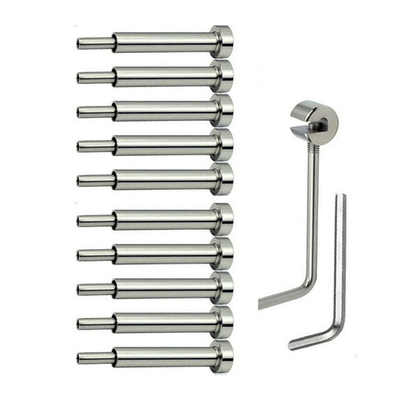 10 Pairs 4x4In Cable Railing Kit, 1/8In Receiver and Swage Stud End for 2x2In,4x4In Wood/Metal Posts