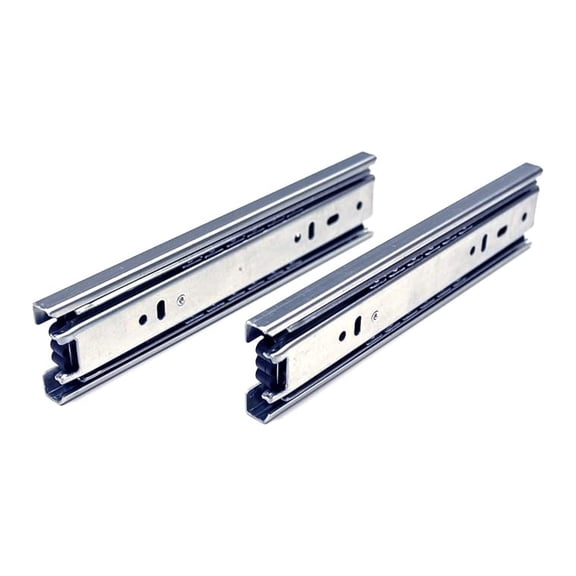 (10 Pairs) 8 Inch Ball Bearing Side Mount Heavy Duty Steel Material, 100 lbs. Load Rating, Full Extension Drawer Slides with Screws LXKJ