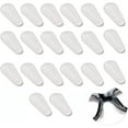 thumbnail image 1 of 10 Pairs Adhesive Eye Glasses Nose Pads, Water-Drop Shape Stick on Anti-Slip Soft Silicone, Adhesive Nose Pads Glasses Nose Pad for Glasses, Eyeglasses and Sunglasses（2.5mm White）, 1 of 5
