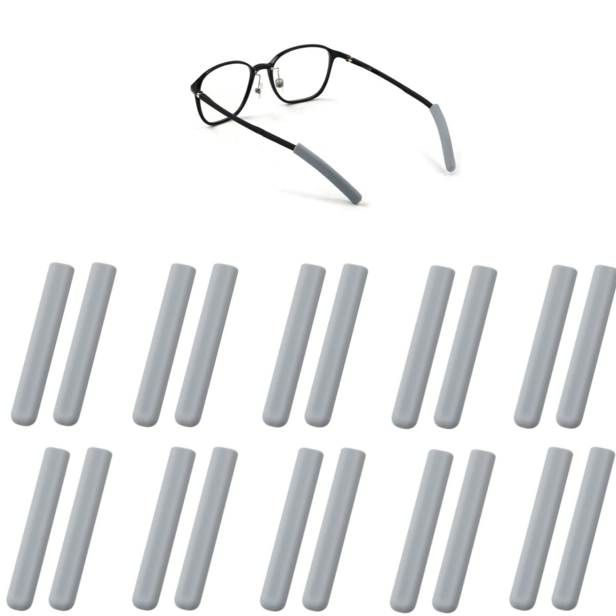 10 Pairs Anti-Slip Elastic Comfort Eyeglasses Temple Tips Sleeve ...
