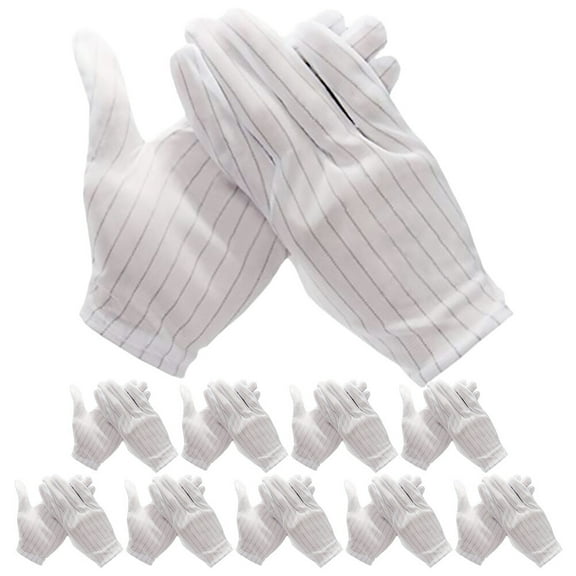 HOMEMAXS 10 Pairs Anti Static Gloves for PC Building Electronics Installation and Repair