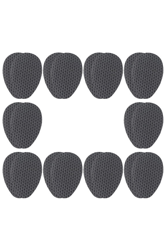 OFFIGAM 10 Pairs of Non-slip Shoe Sole Cushion Black Vinyl for Women Indoor Walking