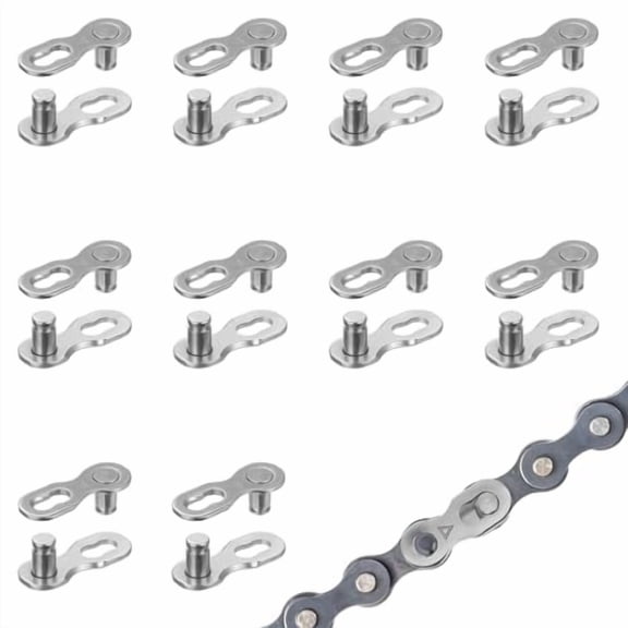 10 Pairs Bicycle Missing Link for 6/7/8 Speed Chains Reusable Bicycle Chain Link Connector Bike Chain Master Links Bike Components Parts$$Sport & Recreation Other